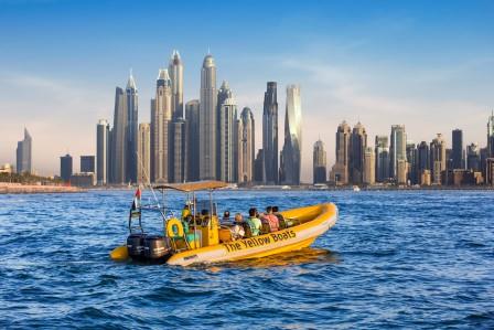 rejs na pontonach dubaj yellow boats